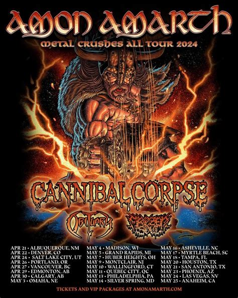 amon amarth upcoming events|Amon Amarth Tickets, Tour Dates & Concerts。